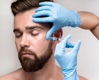 portrait-of-man-being-injected-in-his-face